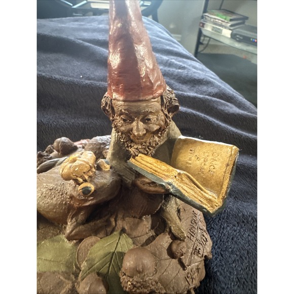 Tom Clark Gnome Figurine Vintage Henson Signed 44 Cairn Studios 1984 Retired 8in - Picture 2 of 12